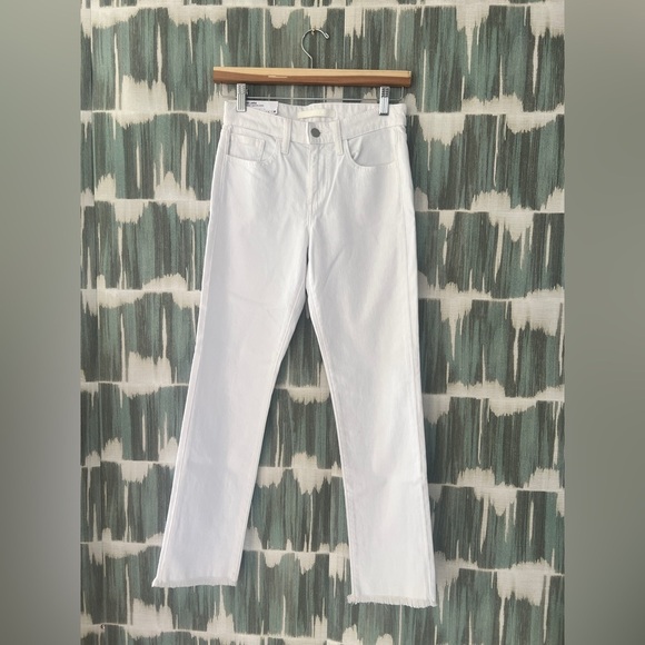 Joes Jeans- Lara Mid-Rise Cigarette Ankle Fray- 24- white - Picture 4 of 8